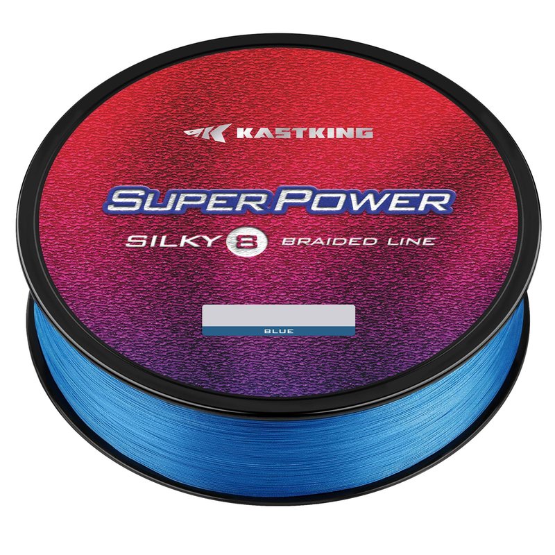 KastKing Superpower Silky8 Braided Fishing Line, Blue, 8 Strands, 10 LB, 150 Yds