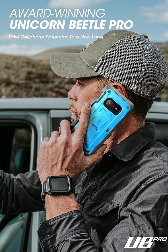 SUPCASE Unicorn Beetle Pro Series Designed for Samsung Galaxy S10e Case (2019 Release) Full-Body Dual Layer Rugged With Holster &amp Kickstand With Built-in Screen Protector (Black)