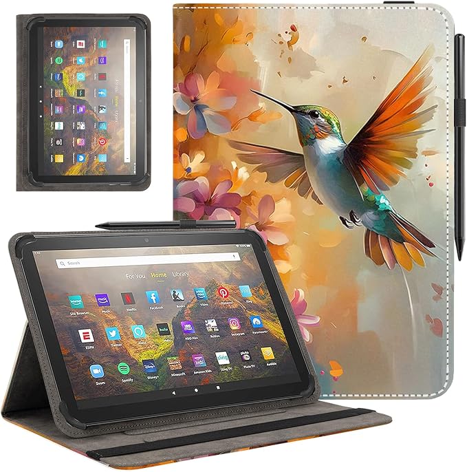 Universal 11 12 Inch Android Tablet Case Slim Fit Standing Cover for 10.9 11 11.5 12 Touchscreen Tablet with Multiple Viewing AnglesBird Tree