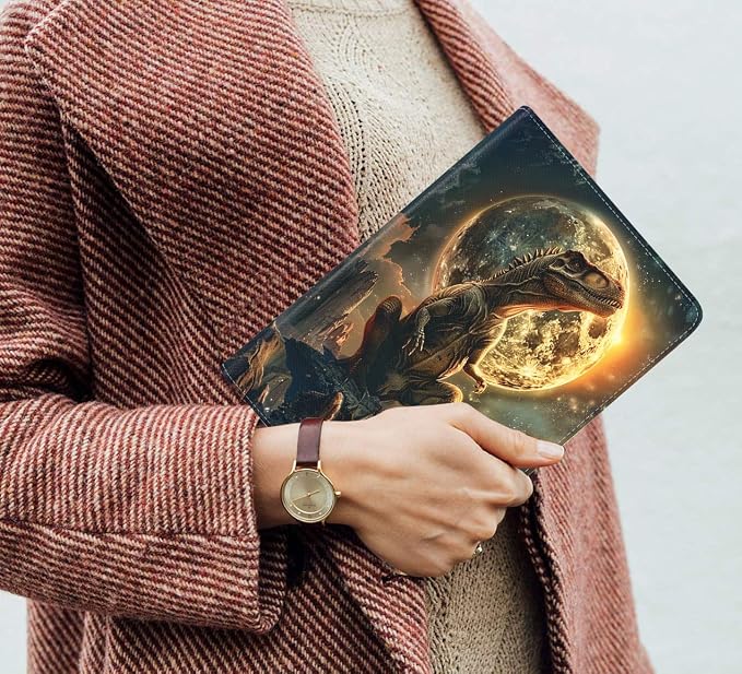 Case for Samsung Galaxy Tab S10 Plus 2024/ S9 Plus/ S9 FE Plus 5G 12.4 Inch 2023 Slim PU Leather Stand Folio Cover with Auto Wake Sleep Abstract Paint Dogs