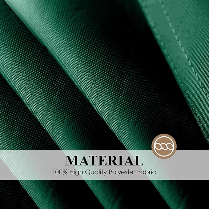Square Tablecloth 52 x 52 Inch Dark Green Tablecloths Stain-Wrinkle Resistant Washable Polyester Table Cloths for Holiday, Buffet Parties,and Wedding 6pack