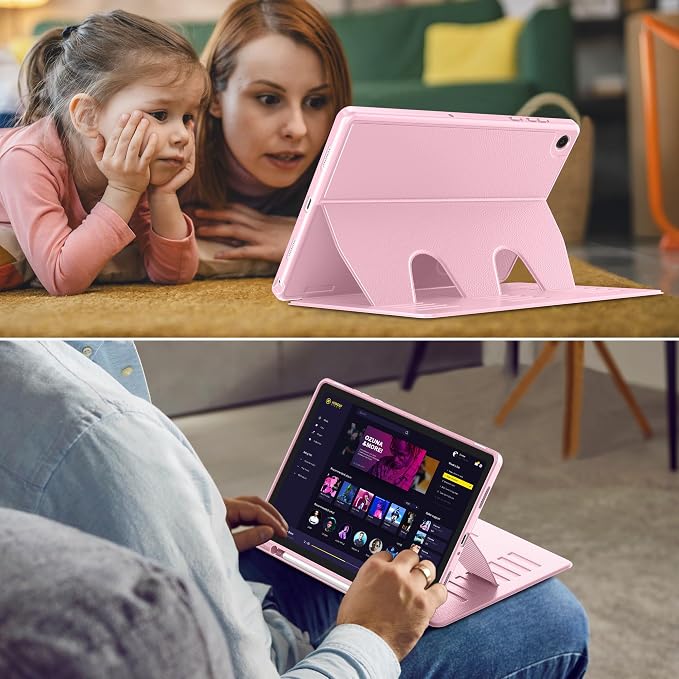 Case for Samsung Galaxy Tab A11+ Plus 11 inch 2026 Model (SM-X230/X236)Multiple Angles Stand CoverSoft BackPencil Holderand Auto Sleep/WakeBlack