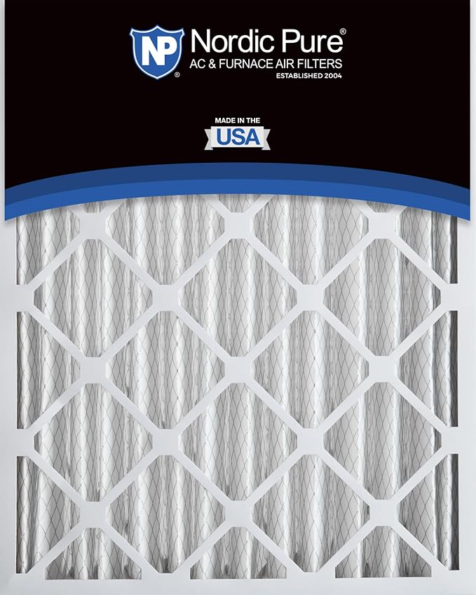 Nordic Pure 20x20x4 Pleated MERV 12 Air Filters 2 Pack
