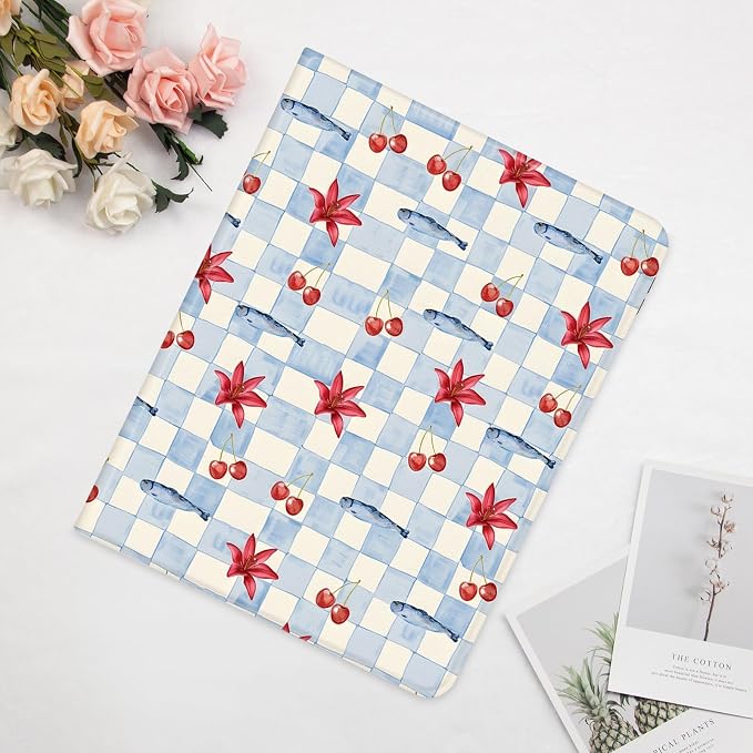 Cute Maple Bear Case for 10.2 iPad 2019/2020/2021(7th/8th/9th Gen) with Pencil Holder Auto Wake/Sleep Leather Soft TPU Back Cover for Women Girls