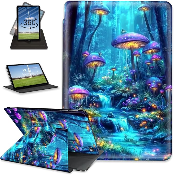 for Amazon Fire Max 11 2023 Release Table Case 11'' Rotating Auto Wake Sleep Leather Table Case for Amazon Fire Max 11 2023 Release Stand Bird Flowers Design for Woman Man
