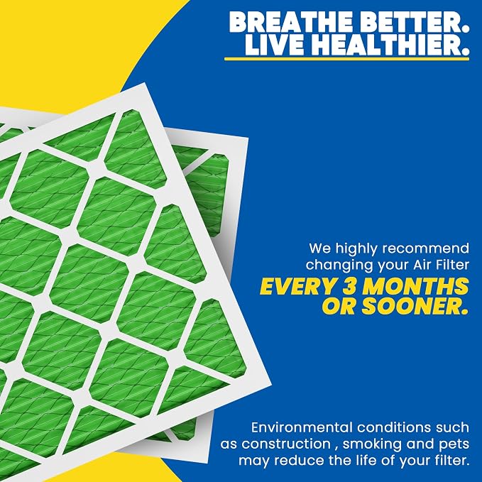 Maycold MERV 13 14x18x1 Air Filter, High-Efficiency Pleated AC & Furnace Filters