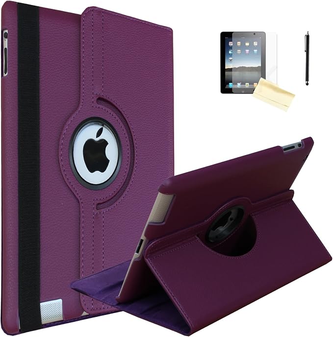 Case for iPad mini 4 Rotating Stand Smart Cover Magnetic Auto Wake Up/Sleep for iPad mini 4 4th A1538 A1550 MK6K2LL/A MK6L2LL/A MK872LL/A MK882LL/A MK9P2LL/A MK9Q2LL/A (Black)
