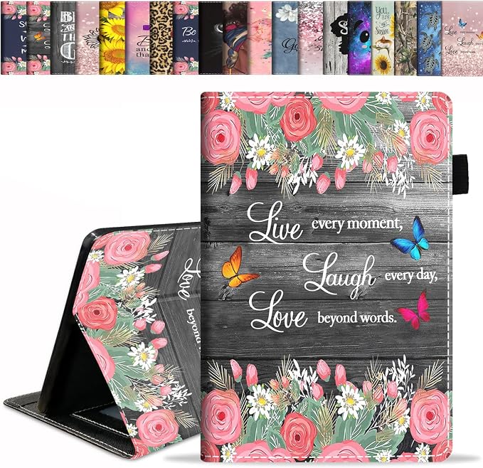 Case for All-New Fire HD 10/Fire HD 10 Plus Tablet 10.1 (11th Gen 2021 Released) - Premium PU Leather Stand Cover with Auto Wake/Sleep - Bible Verse Proverbs 31:25