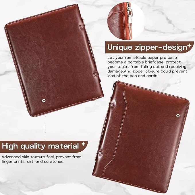 Case for Samsung Galaxy Tab S10 Lite / S10 FE / S9 FE 10.9-Inch / S9 11 | PU Leather / Zipper Bag / Clear Back Case / Hand Strap / Shoulder Strap / S-Pen Holder / Stand Cover