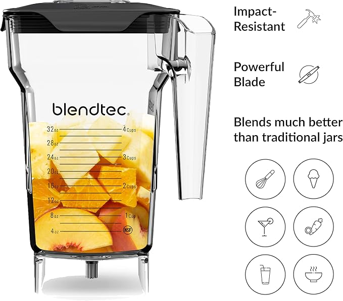 Blendtec 75oz* FourSide Jar & 30oz GO Travel Bottle Bundle