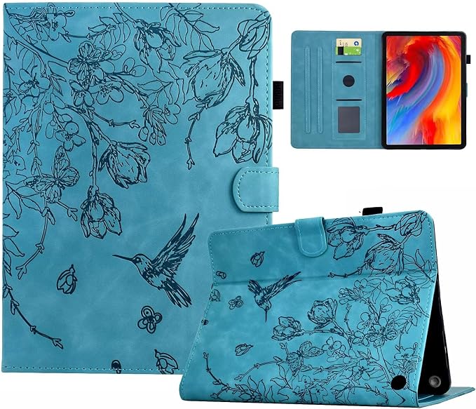 Case for Kindle Fire HD 10 &amp Fire HD 10 Plus 13th/11th Generation 2023 2021 | Synthetic Leather Flip Folio Stand Cover with Auto Wake/Sleep for Kindle Fire HD 10 &amp Fire HD 10 Plus Beach