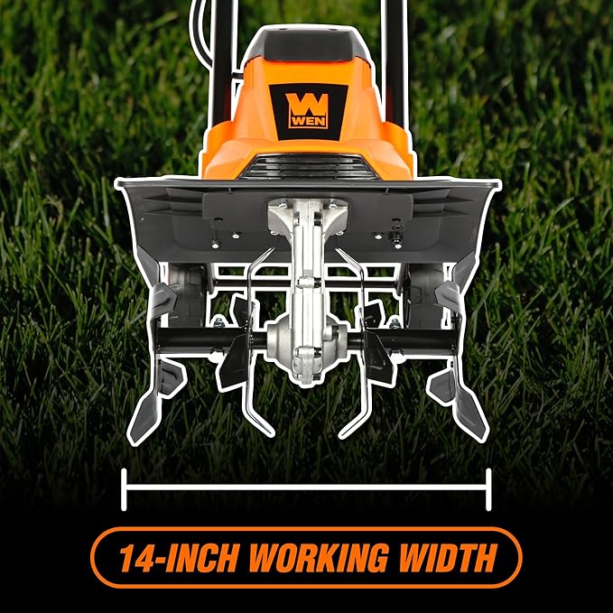 WEN Electric Tiller and Cultivator with 14-Inch Tilling Width and 10-Amp Motor (TC1014)