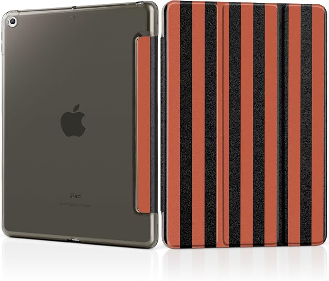 Compatible with iPad 10.2 Inch Case 2021 2020 2019 Smart Lightweight Trifold Stand Hard Plastic Transparent Cover Support Auto Sleep/Wake for iPad 10.2 9th/8th/7th Gen - Bear &amp Cherry