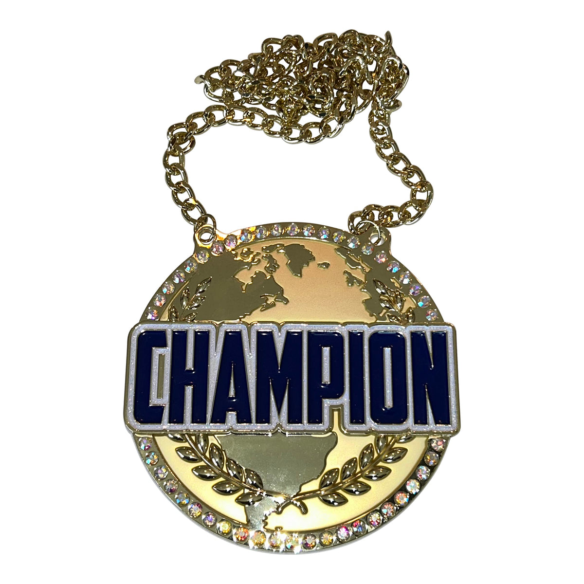 Express Medals XL Metal Champ Chain Trophy Award with Black Velvet Presentation Bag.