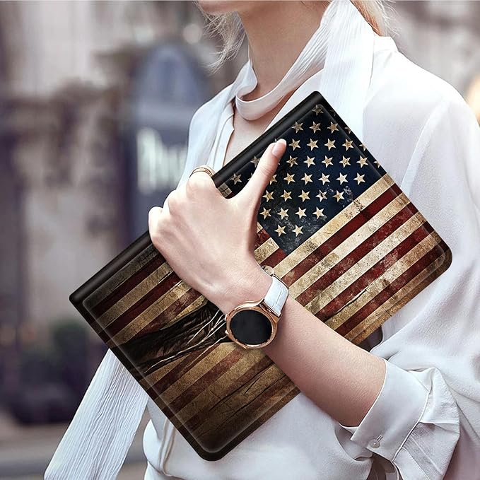 Case for 7 All-New Kindle Paperwhite (12th Generation 2024) and Kindle Colorsoft Signature Edition CoverSlim PU Leather Smart Cases with Auto Wake/Sleep-Black Cat Night Sky