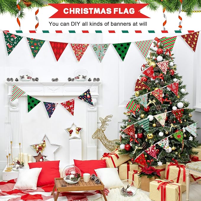 60 Pieces 10 x 10 Inch Christmas Fabric Holiday Quilting Fabric Snowman Christmas Tree Print Fat Quarters Printed Theme Sewing Squares Decorative DIY for Crafts (Snowman)