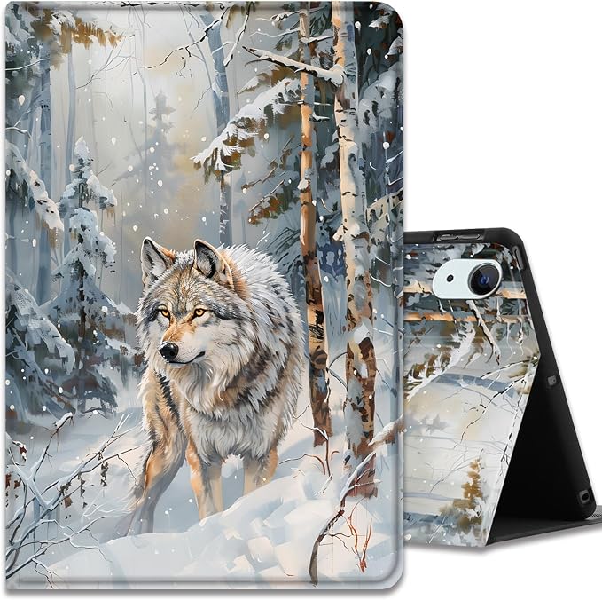 Case for iPad Pro 13 Inch M4 (2024) Slim Multi-Angle Smart Stand Cover with Automatic Sleep/Wake Function for iPad Pro 13 Inch Art Dragonfly