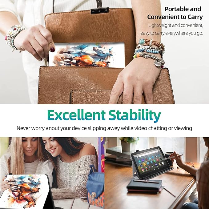 Case Cover for Amazon All-New Kindle Fire 7 Tablet (2022 Release-12th Generation) Latest Model 7 Slim Folding Stand Cover with Auto Wake/Sleep Dancing Skeleton in Mexican Costume