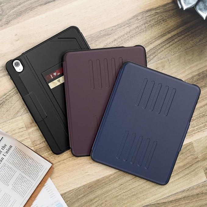 Magnetic Case for iPad Air 11 Inch M3 2025 &amp M2 2024 Business Black | Slim Fit Drop Scratch Resistant Pen Holder Card Slot  Stand