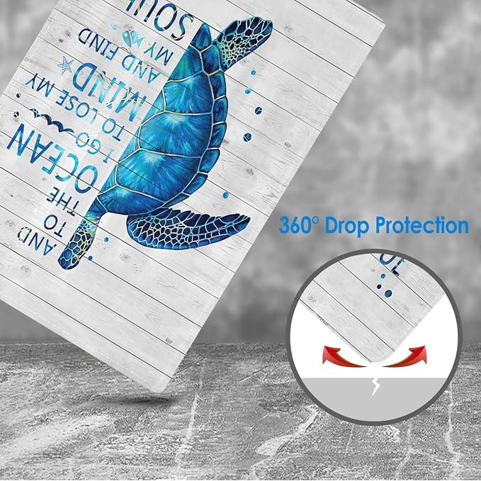 for iPad mini 1 2 3 4 5 Case Stay Positive Work Hard and Make It Happen Inspirational Quote Slim Lightweight PU Leather Stand Cover with Auto Wake/Sleep for iPad mini 5th/4th Gen 7.9 Inch