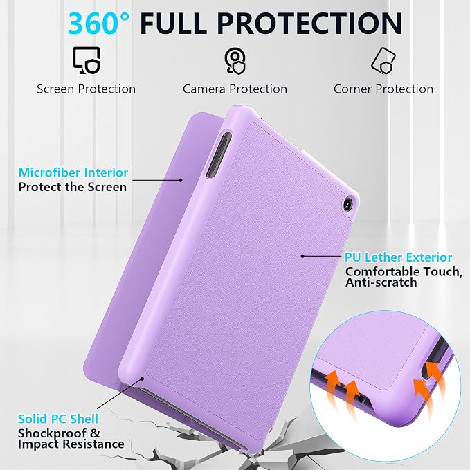 Case for 8in Tablet Light Purple