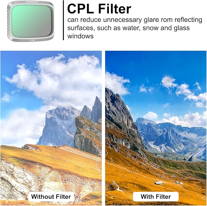 ND Filters for DJI Air 2S Drone, Neutral Density and Circular Polarizer Lens