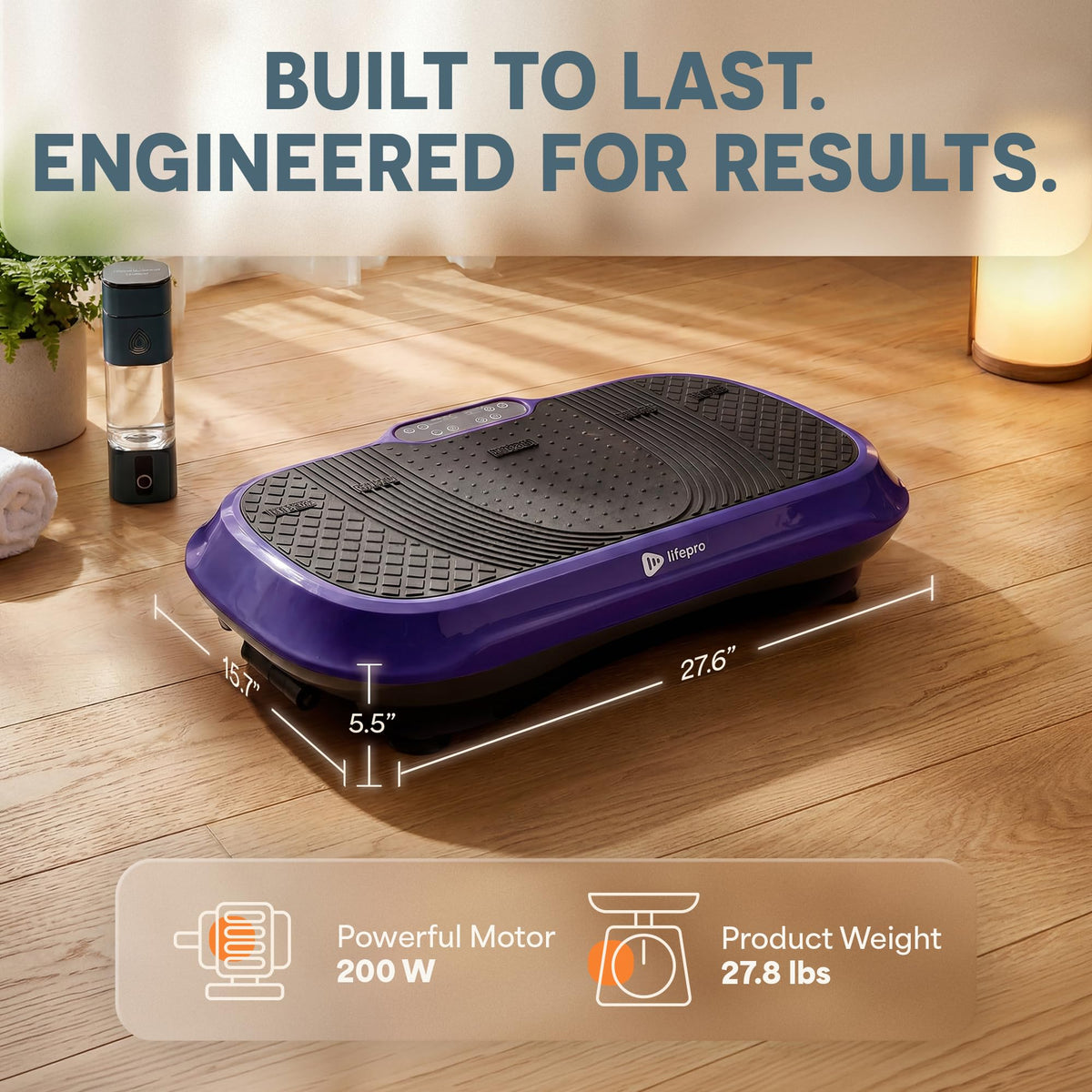 Lifepro Waver Vibration Plate Exercise Machine with 99 Speeds & 10 Presets