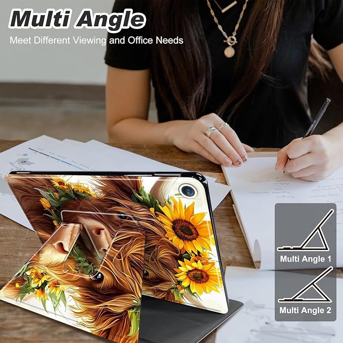 for iPad 10.2 Rotating Case 360° Protection Adjustable Kickstand Cover for iPad 10.2 (7th8th9th Generation) Shockproof Durable Lightweight PU Leather for iPad 10.2 Stand Case Basketball