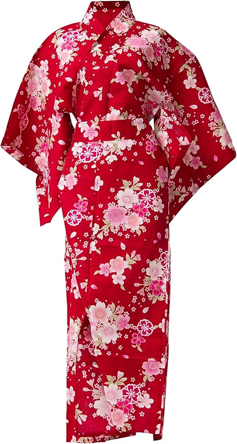 Kimura Jitsugyo Women's Kyoto Traditional Easy Wearing Kawaii Yukata Robe(Japanese Casual Kimono) Set 2