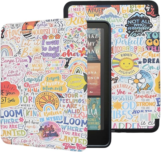 Case for Kindle Paperwhite 12th Gen 2024. Kindle Colorsoft Signature Edition Lightweight PU Leather Protective Cover with Auto Sleep/Wake Hand Strap Baseball
