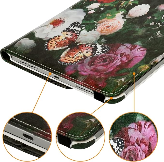Case for iPad 10th Generation 10.9 Inch 2022 Released Model Number: A2696 A2757 A2777-360 Degree Rotating Protective Stand Cover with Auto Sleep/Wake (Animal)