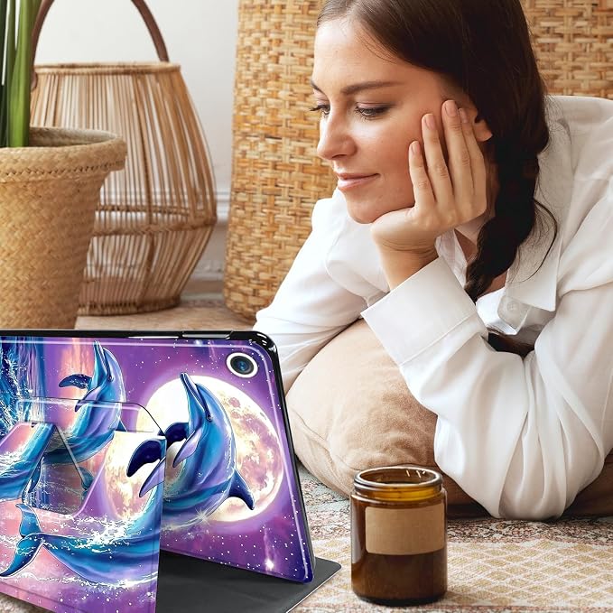 for iPad 10.2 Rotating Case 360° Protection Adjustable Kickstand Cover for iPad 10.2 (7th8th9th Generation) Shockproof Durable Lightweight PU Leather for iPad 10.2 Stand Case Basketball