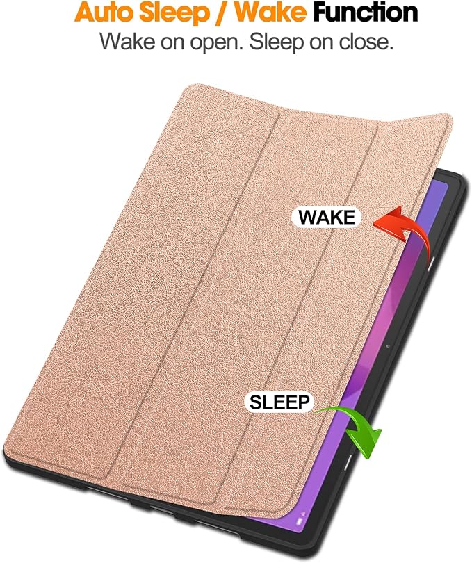 YRH for Idea Tab Pro 12.7 inch Case 2025 with Pen Holder Soft TPU Back Tablet Cover Case with Auto/Sleep (Black)