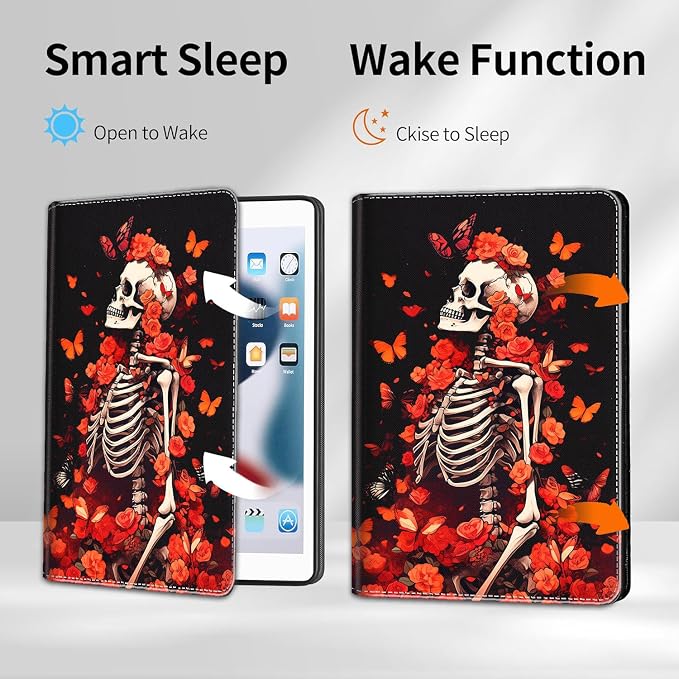 Case for iPad 10.2/10.5，iPad 9th/8th/7th Gen，for iPad 10.2 inch 2021/2020/2019/iPad Air 3rd Gen/Pro 10.5 - Slim Fit Standing Cover with Auto Sleep/Wake，Frog Playing Guitar