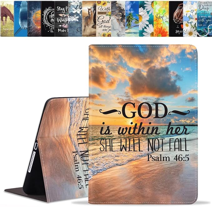 Case for Samsung Galaxy Tab A 8.0 2019 (SM-T290/T295/T297) Slim Lightweight PU Leather Stand Cover with Auto Wake/Sleep for Galaxy Tab A 8.0 Inch Abstract Watercolor Art Dogs