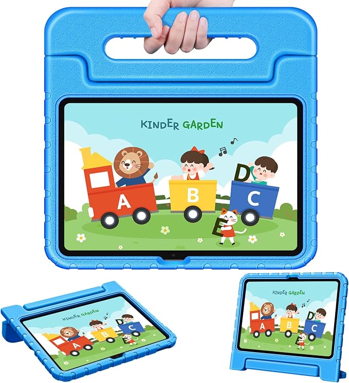 Fintie Kid-Friendly Case for iPad (A16) 11th Gen 11-inch iPad 10th Gen | for iPad 10th Generation 10.9 EVA Foam Lightweight Shockproof Handle Stand Cover Pencil Holder for Girls &amp Boys Blac
