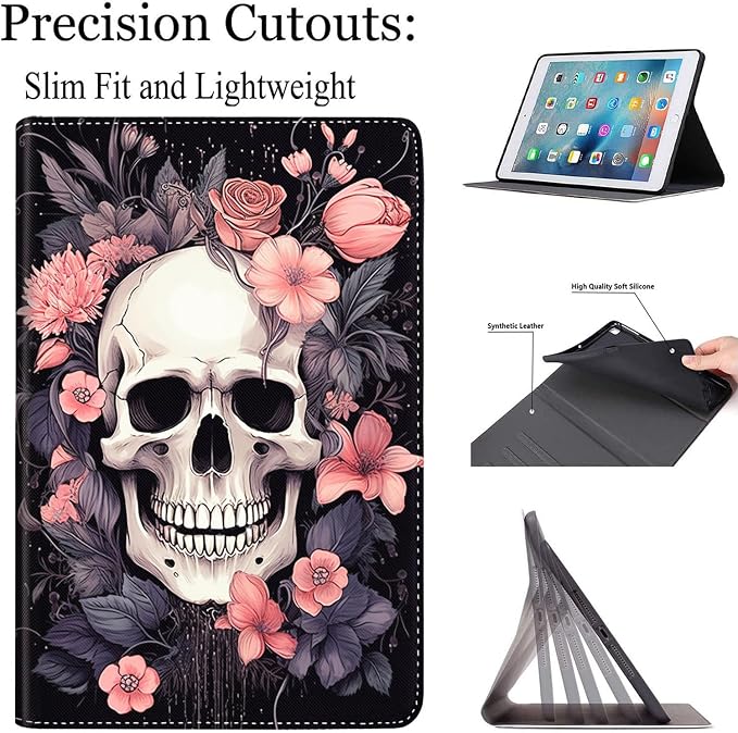 Case for Galaxy Tab A9 Plus ， Auto Sleep/Wake Multi-Angle Viewing Slim Folio Stand Cover for Samsung Galaxy Tab A9+/A9 Plus 11 Inch 2023 (SM-X210/X216/X218) Magic Mushrooms Fungus
