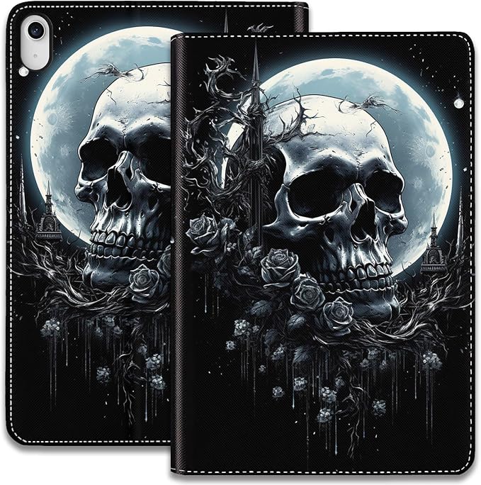 Case for iPad (A16) 11th Generation 11 Inch 2025 / iPad 10th Generation 10.9 Inch 2022 Ultra-Thin Multi-Angle Protective Cover with Auto Sleep/Wake A Dark Horse