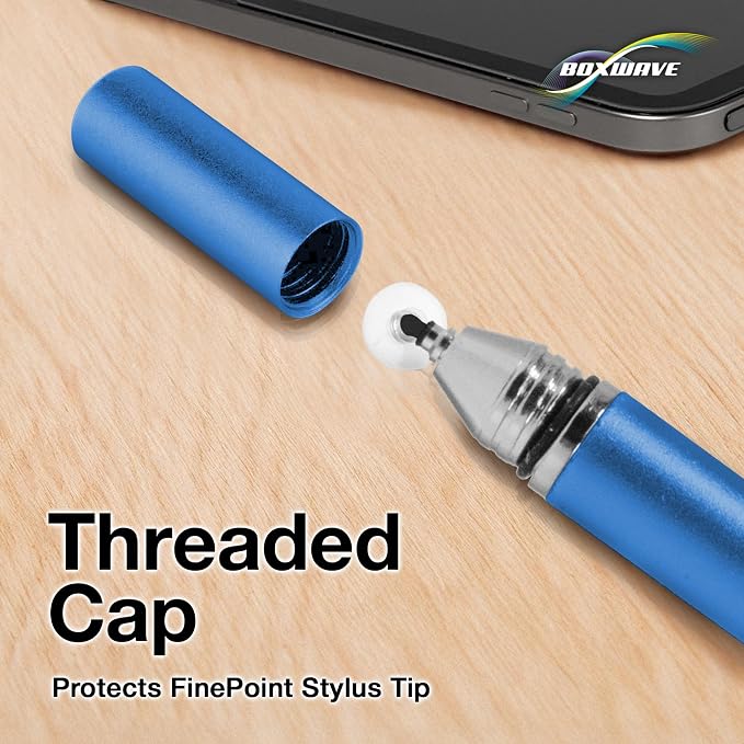 BoxWave Stylus Pen Compatible with Samsung Galaxy A36 - FineTouch Capacitive Stylus Super Precise Stylus Pen - Lunar Blue