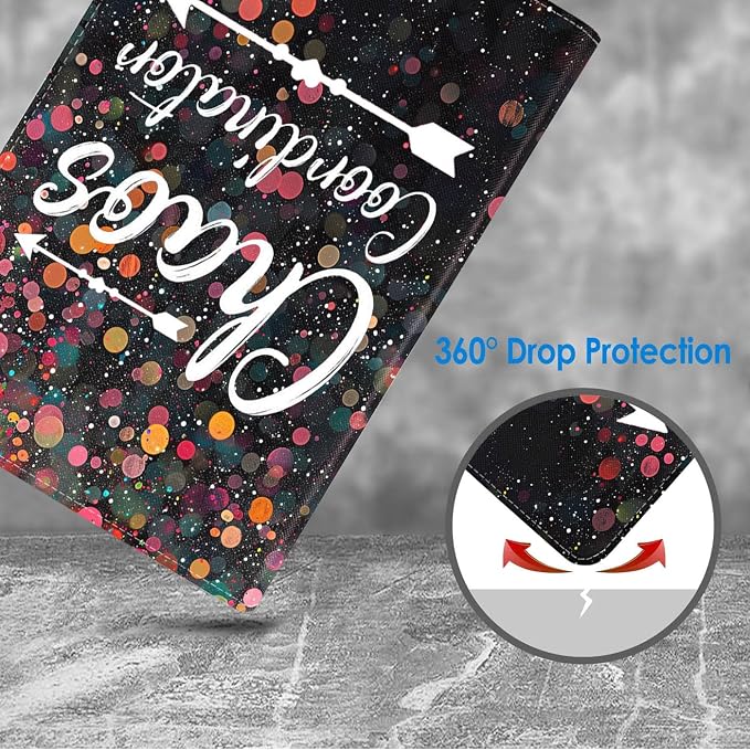 Case for Samsung Galaxy Tab A 8.0 2019 (SM-T290/T295/T297) Slim Lightweight PU Leather Stand Cover with Auto Wake/Sleep for Galaxy Tab A 8.0 Inch Abstract Watercolor Art Dogs