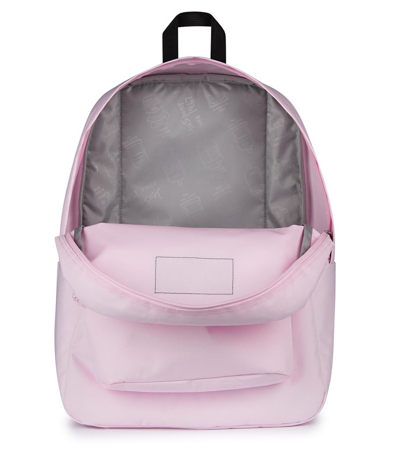 JanSport SuperBreak One Backpack - Durable, Lightweight Bag with 1 Main Compartment, Front Utility Pocket with Built-in Organizer, Premium Backpack, Pink Ice
