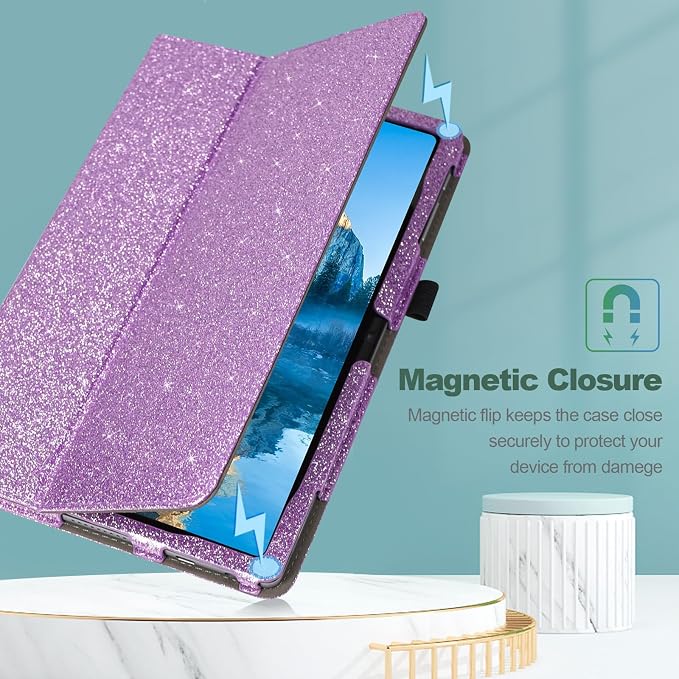 Case for Onn. 10.4 Tablet Pro (2023 Model:100110603) - Folio PU Leather Stand Cover with Pencil Holder Almond Blossom
