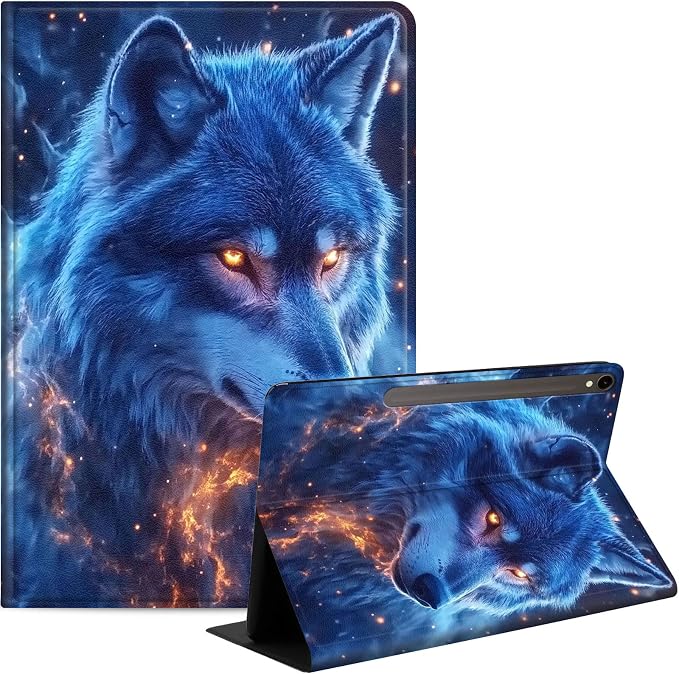 Case for Samsung Galaxy Tab A9 8.7-Inch 2023 Slim PU Leather Stand Cover with Auto Wake/Sleep Multi-Angle Viewing &amp Shockproof Adorable Bear