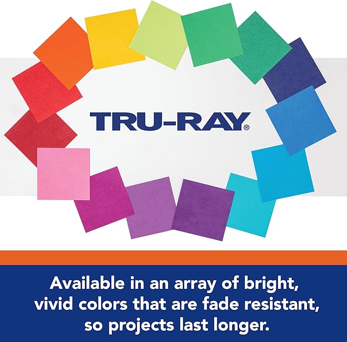 Tru-Ray® Heavyweight Construction Paper, Gold, 12" x 18", 50 Sheets