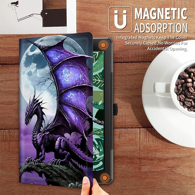 Case for iPad (A16) 11th Generation 11 Inch (2025) for iPad 10th Generation Case 10.9 Inch (2022)Slim Shockproof Shell PU Leather Stand Cover w/Auto Sleep Wake-American Eagle Rebirth of Fire