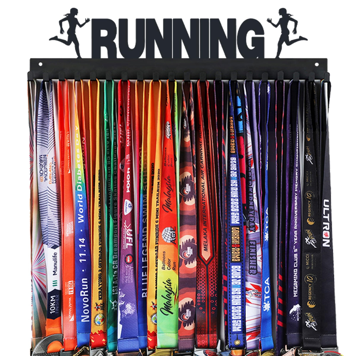 Goutoports Medal Hanger Display 60+ Medals Holder - Running 2