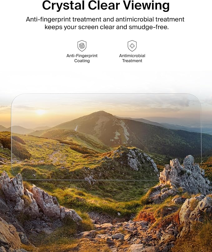 Belkin ScreenForce UltraGlass 2 Screen Protector for iPhone Air 25X Stronger Glass Scratch-Resistant &amp Impact Protection Easy Align Tray for Bubble-Free Application Made with Recycled Glass