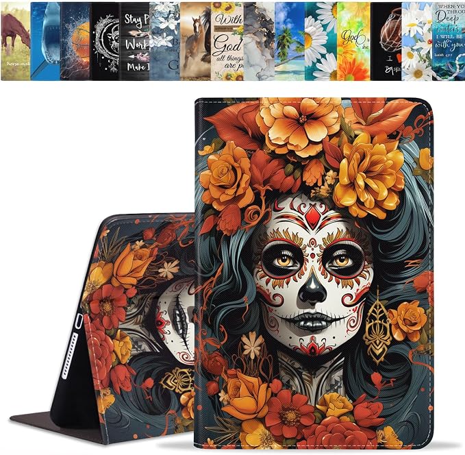 Case for Samsung Galaxy Tab A 8.0 2019 (SM-T290/T295/T297) Slim Lightweight PU Leather Stand Cover with Auto Wake/Sleep for Galaxy Tab A 8.0 Inch Abstract Watercolor Art Dogs