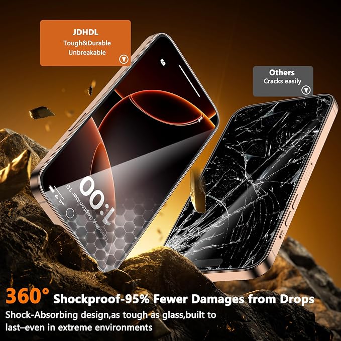 3 Pack for iPhone 16 Screen Protector Film (NOT Glass) Ultra-Thin Flexible Hydrogel Film Screen Protector for iPhone 16 Plus with [Easy Installation Tray] Non-breakable
