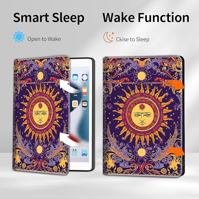 Case for iPad A16 11th Gen 11 Inch (2025) 10th Gen 10.9 Inch (2022) Model A3354 A3355 A3356 A2696 A2757 A2777 ，Slim Fit Standing Cover with Auto Sleep/Wake，Frog Playing Guitar